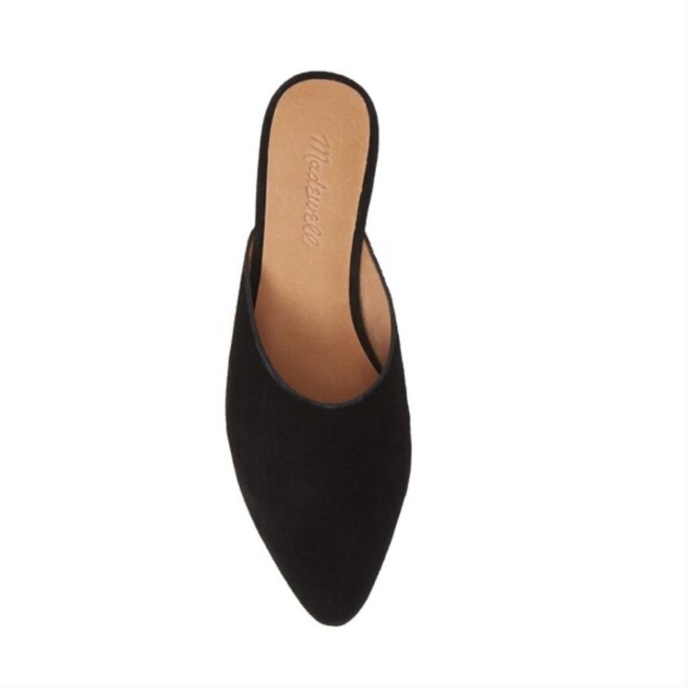 Madewell The Remi Mule - Black Suede EUC